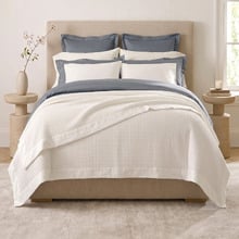 Freida Washed Cotton Waffle Blanket